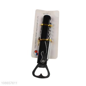 Factory supply multi-use iron <em>bottle</em> <em>opener</em> wine <em>opener</em> <em>corkscrew</em>