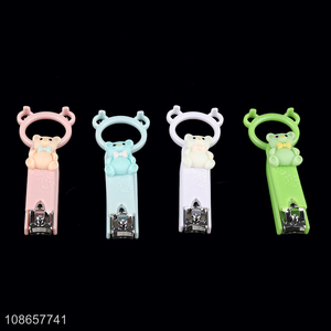 Factory price cute stainless steel nail clipper for kids boys girls