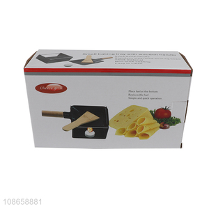 Top sale non-stick cheese baking dish set with wooden handle