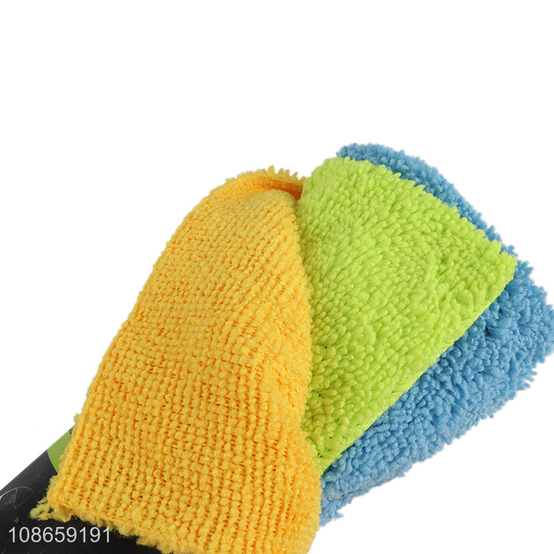 Popular products 3pcs microfiber car wipes cleaning towel