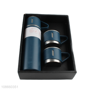 Yiwu market stainless steel vacuum insulated water cup gifts set