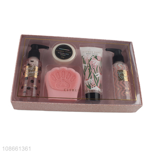 Hot selling personal care packages with bath messenger brush