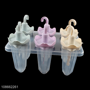 Hot selling 6-cavity reusable ice pop molds popsicle maker molds