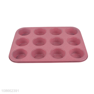 High quality 12-hole food grade heavy duty carbon steel baking pan