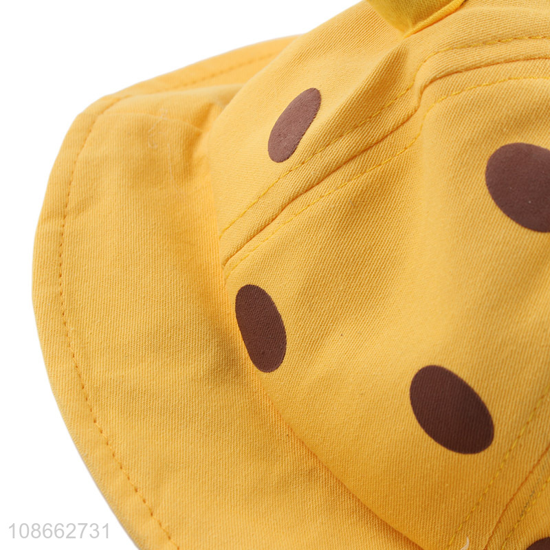 New product cute cartoon giraffe bucket hat sunhat for kids baby