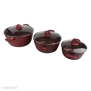 Top products marble coating cooking <em>pot</em> <em>soup</em> <em>pot</em> for cookware