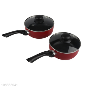 China factory non-stick long handle <em>soup</em> <em>pot</em> cooking <em>pot</em> for kitchen cookware