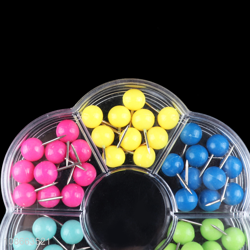 Good quality office colored head pin pushpins for sale