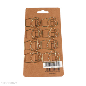 Good sale metal 8pcs office binding supplies paper clips set wholesale