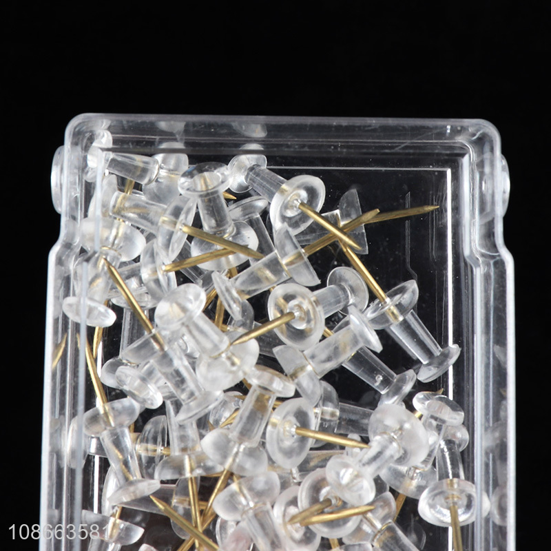 Good selling office binding supplies clear pushpin set wholesale