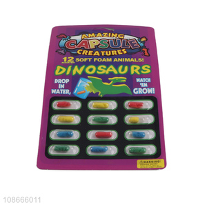 Top quality amazing growing capsule toys dinosaur toys for kids