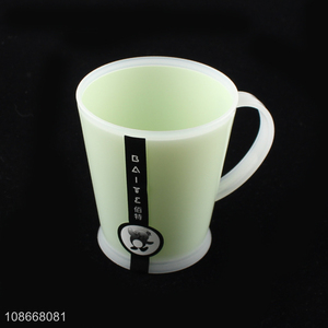 Top selling plastic drinking mug toothbrush cup for bathroom