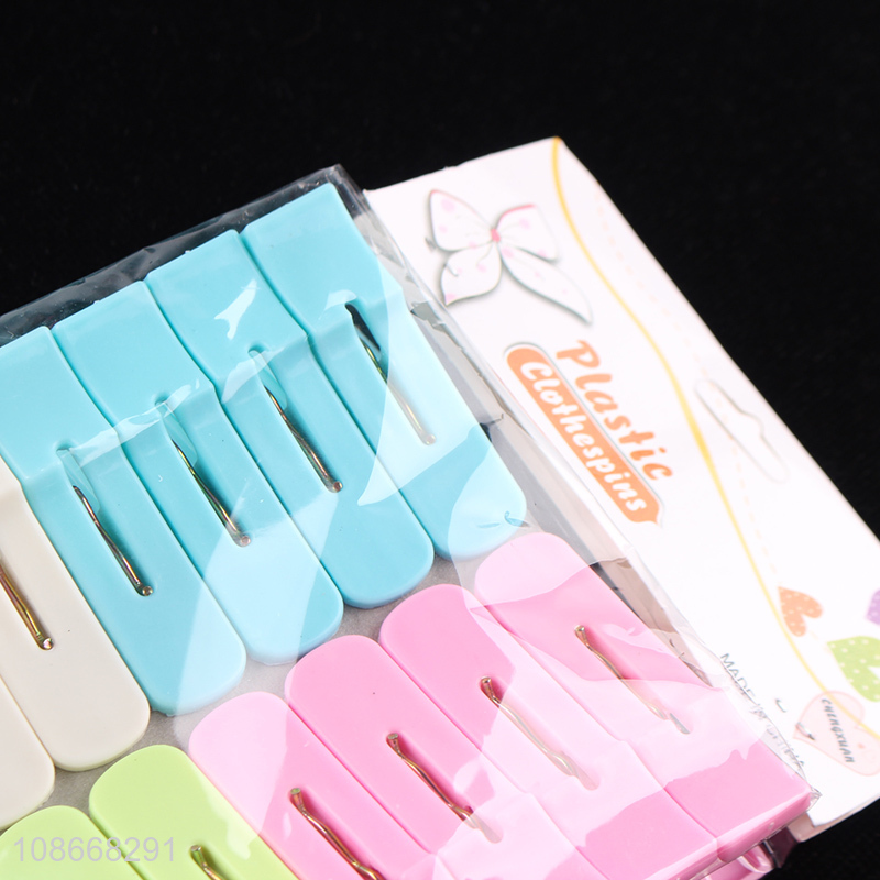 Best sale plastic 16pcs clothespins clothes pegs sock underwear clips