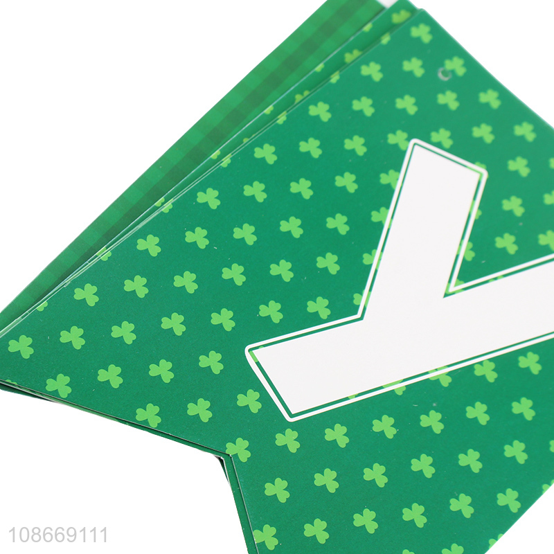 Hot Selling St. Patrick's Day Party Banner Garland Bunting Party Decoration