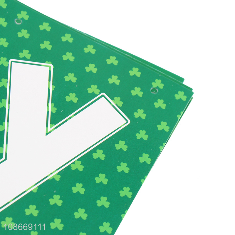 Hot Selling St. Patrick's Day Party Banner Garland Bunting Party Decoration