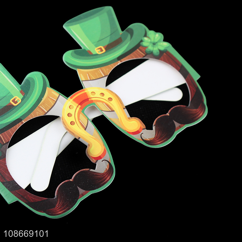 New Product St. Patrick's Day Paper Glasses Irish Festival Party Decoration