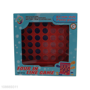 Wholesale educational 4 in a row game strategy toy for family kids