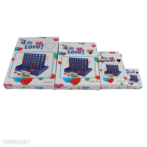 New product 4 in a row game plastic connect board game for kids