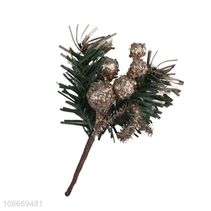 Best selling christmas pine branch christmas picks for decoration