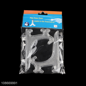 Wholesale plastic easel frame holder plastic <em>plate</em> stands for display