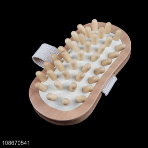 Good selling handheld wooden bath shower massage brush wholesale