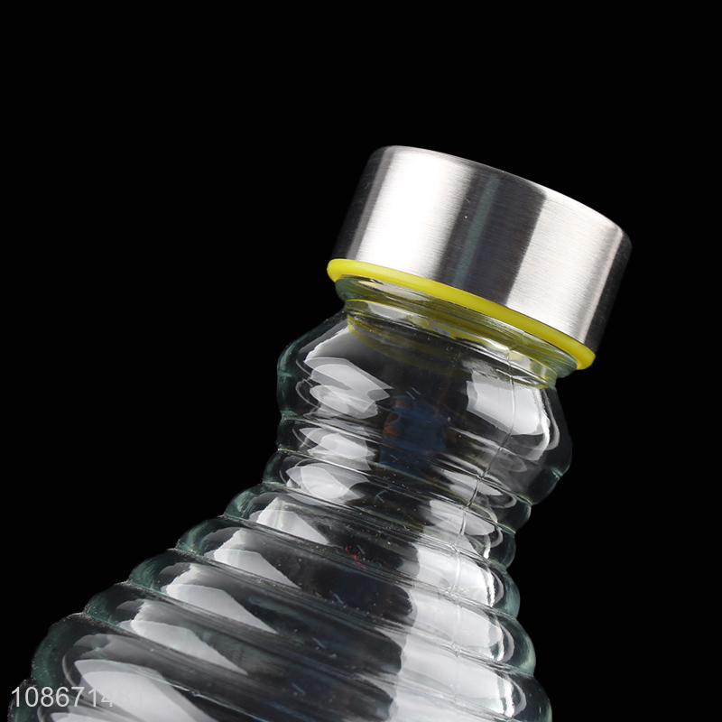Factory wholesale 1000ml clear glass juice bottle glass milk bottle