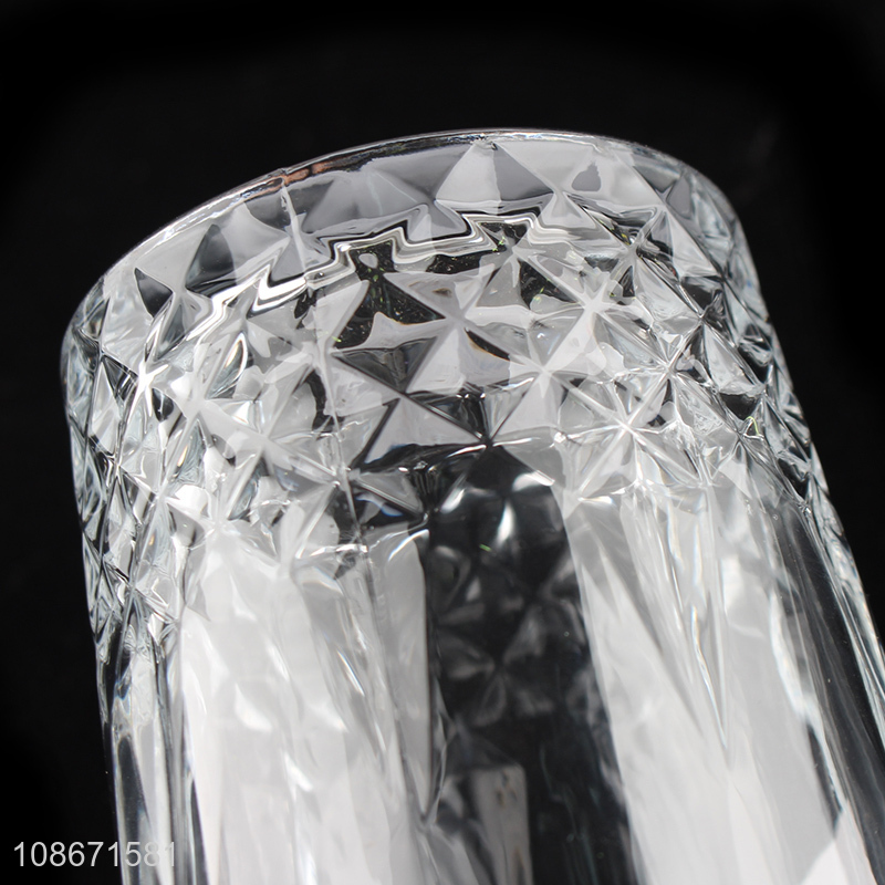 Good quality clear glass drinking cup whiskey glasses for home and bar