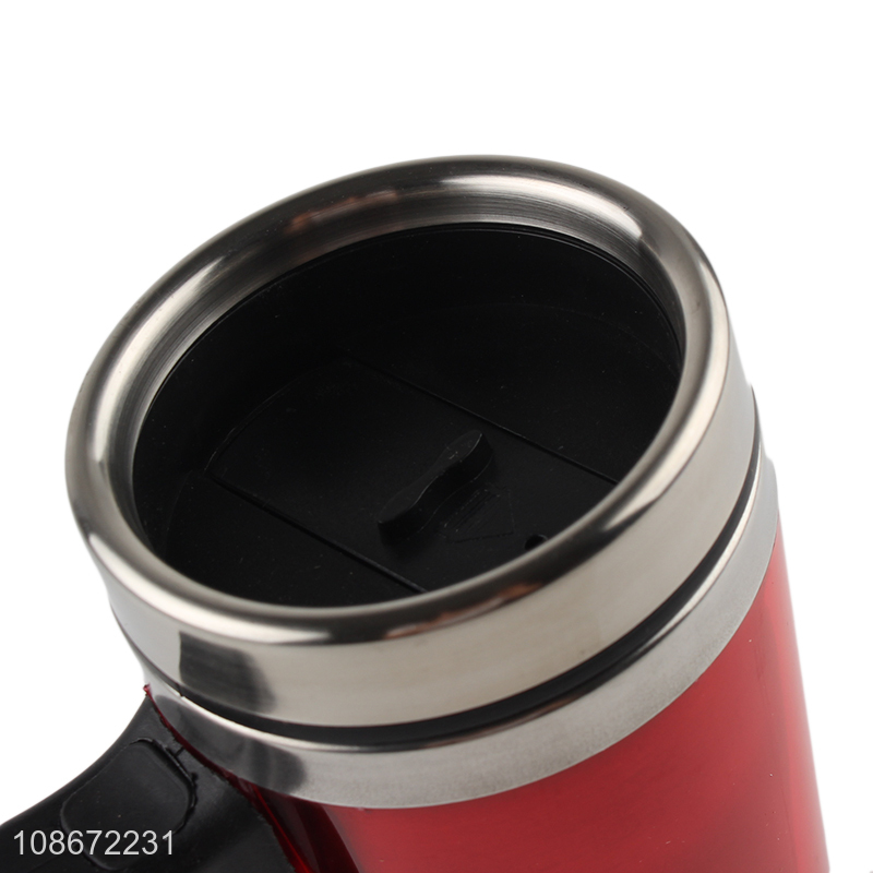 Top selling car double wall insulated water cup with handle