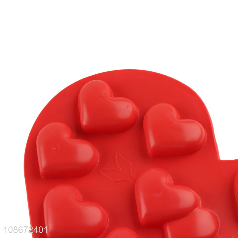 Good selling silicone heart shape chocolate mould candy mould for baking