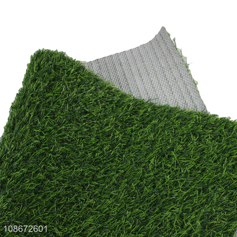 Factory price rectangle pvc artificial lawn floor mat for sale