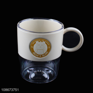 New product 420ml plastic tooth mug toothbrush cup for toothpaste