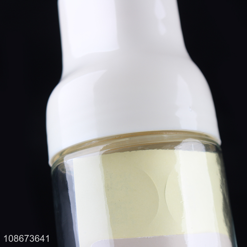 Good quality 500ml clear automatic opening glass oil pot vinegar bottle