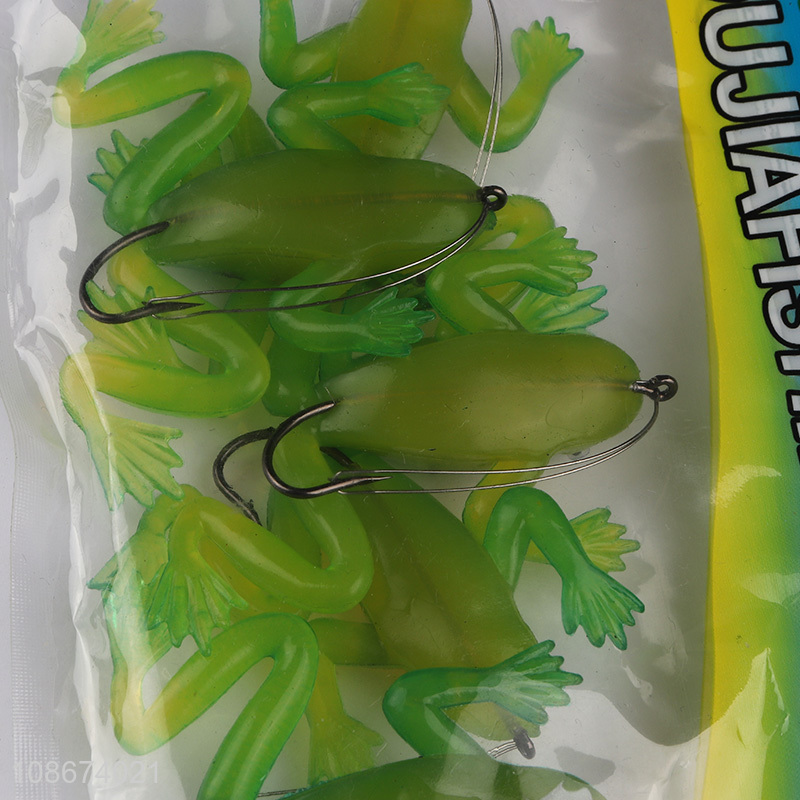 Top selling fishing soft frog bionic bait for outdoor
