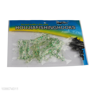Yiwu factory outdoor fishing simulated shrimp soft baits for sale