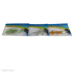 Best selling soft shrimp bionic bait simulated fishing lures with hook