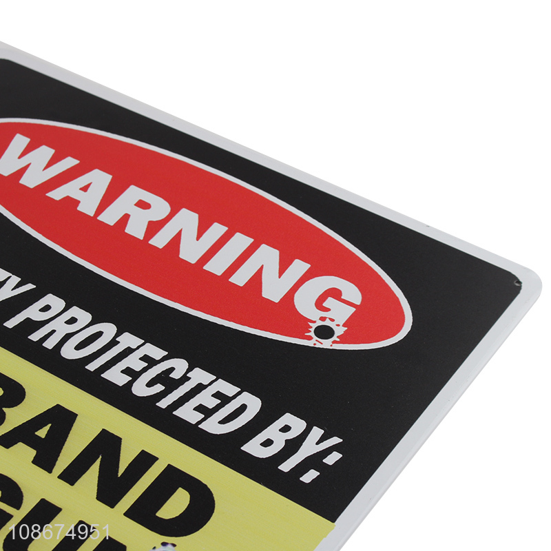 Good selling decorative warning sign retro vintage tin signs board