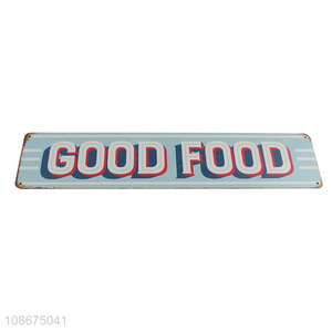 Good sale restaurant decoration metal <em>plate</em> printing tin metal sign