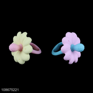 Good quality flower shape silicone <em>baby</em> <em>teether</em> toy for infants
