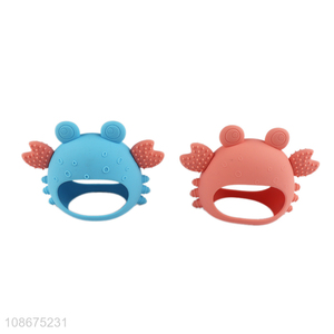 Wholesale crab shape <em>baby</em> <em>teether</em> bpa free silicone <em>baby</em> teething toy