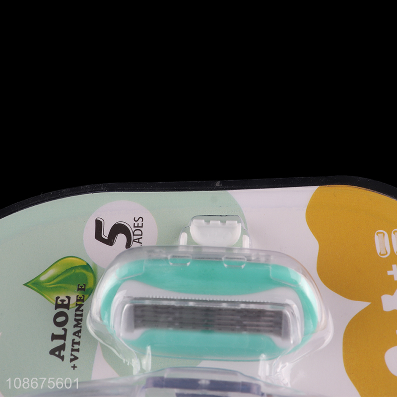 Hot selling disposable women mini shaving razor with 5blades