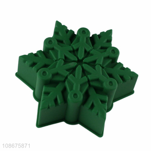 Hot selling silicone snowflake cake molds silicone <em>baking</em> <em>tools</em>