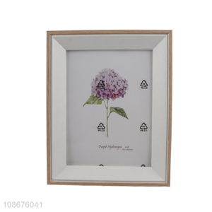 Wholesale 8 Inch Tabletop Standing Wood Grain MDF Picture Frames