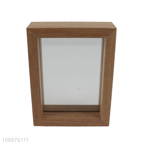 Good Quality 5 Inch Wood Grain MDF Specimen Frame For Dried Leaf