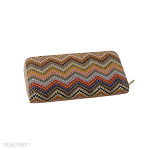 New product ethnic style pu leather wallet card holder for women