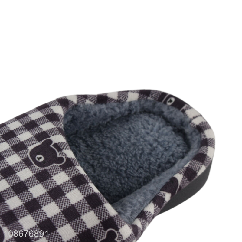 Wholesale men's house slippers winter warm cozy slippers for bedroom