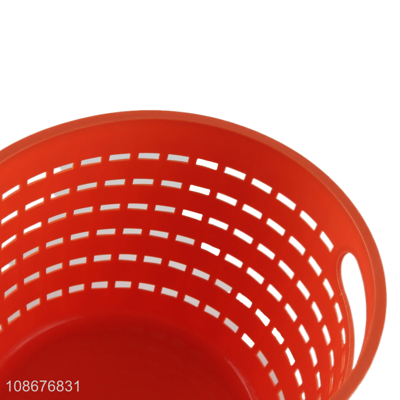 Wholesale round multipurpose plastic basket home office tabletop storage basket