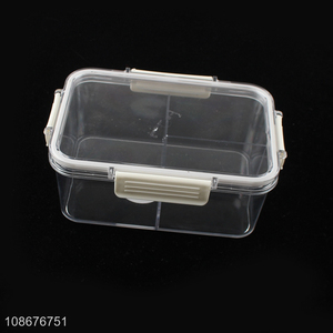 Wholesale 1050ml 2-compartment food grade plastic freezer storage container