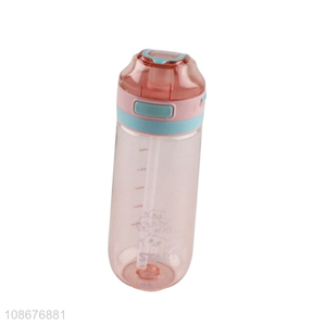 New product 650ml leakproof plastic water bottle with soft handle