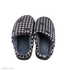 Wholesale men's house slippers winter warm cozy slippers for bedroom