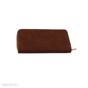 Hot sale women's long wallet imitation leather wallet card holder